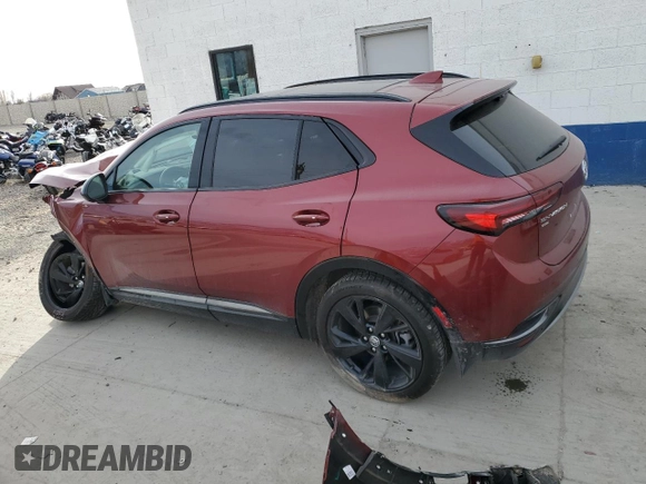 2022 Buick Envision Essence with VIN LRBFZPR41ND049298, listed as a Copart auction lot 84273634 with 76,252 mi miles and Salvage Title. Bid and sale history available at carsss.com. Image 2.