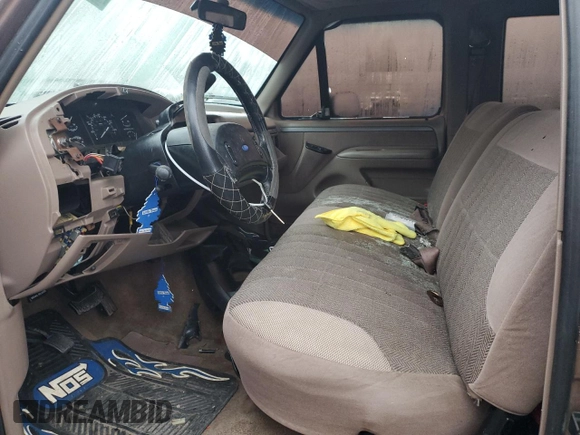 1993 Ford F-150 with VIN 1FTEX15N8PKB33583, listed as a Copart auction lot 89365335 with 0 mi miles and Salvage Title. Bid and sale history available at carsss.com. Image 7.