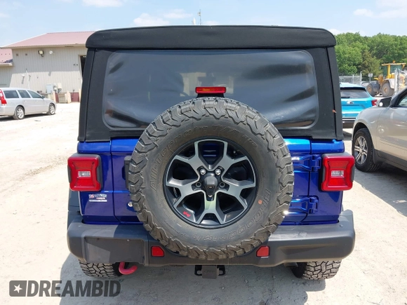 2018 Jeep Wrangler Unlimited Rubicon with VIN 1C4HJXFG8JW184793, listed as a IAAI auction lot 42429098 with 86,580 mi miles and . Bid and sale history available at DreamBid. Image 16.