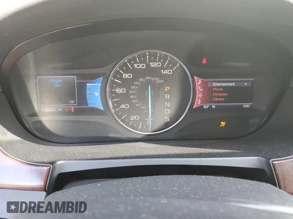 2013 Ford Edge Limited z VIN 2FMDK4KC1DBB38284, wystawiony jako Copart lot #58181755 z przebiegiem 112 842 mil mil oraz Szkody całkowita. Historia ofert i sprzedaży dostępna na DreamBid. Obrazek 9.