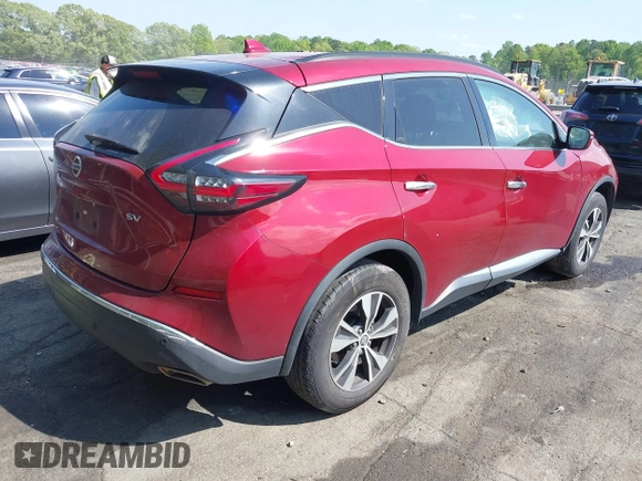 2020 Nissan Murano SV z VIN 5N1AZ2BJ8LN106291, wystawiony jako IAAI lot #42065013 z przebiegiem 168 725 mil mil oraz . Historia ofert i sprzedaży dostępna na DreamBid. Obrazek 4.