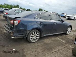 2006 Lexus IS 250 with VIN JTHCK262X62005682, listed as a Copart auction lot 61405595 with Not provided miles and Salvage title. Bid and sale history available at DreamBid. Image 3.