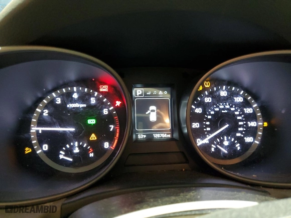2017 Hyundai Santa Fe Sport 2.4L with VIN 5XYZT3LB4HG436319, listed as a Copart auction lot 52711575 with 128,764 mi miles and Salvage Title. Bid and sale history available at carsss.com. Image 9.