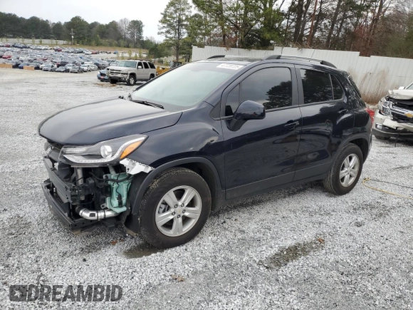 2022 Chevrolet Trax LT with VIN KL7CJLSM1NB569671, listed as a Copart auction lot 47720725 with 19,935 mi miles and Salvage Title. Bid and sale history available at carsss.com. Image 1.