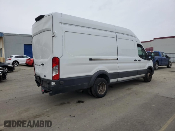 2020 Ford Transit Cargo with VIN 1FTBF4XG7LKB21098, listed as a Copart auction lot 44429335 with 163,011 mi miles and Salvage Title. Bid and sale history available at DreamBid. Image 3.