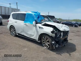 2014 Infiniti QX80 z VIN JN8AZ2NE7E9068362, wystawiony jako IAAI lot #42155214 z przebiegiem Nie podano mil oraz . Historia ofert i sprzedaży dostępna na DreamBid. Obrazek 1.