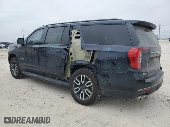 2024 GMC Yukon XL AT4 with VIN 1GKS2HKL9RR255168, listed as a Copart auction lot 43969225 with 12,972 mi miles and Salvage Title. Bid and sale history available at carsss.com. Image 2.
