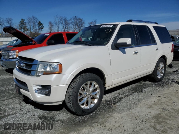 2015 Ford Expedition Limited with VIN 1FMJU2ATXFEF21523, listed as a Copart auction lot 46215575 with 173,519 mi miles and Salvage title. Bid and sale history available at DreamBid. Image 1.