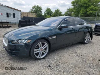 2017 Jaguar XE with VIN SAJAE4BV6HA967189, listed as a Copart auction lot 62139474 with 67,125 mi miles and Salvage Title. Bid and sale history available at DreamBid. Image 1.