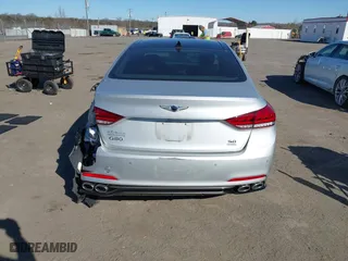 2018 Genesis G80 5.0L Ultimate with VIN KMHGN4JF4JU249515, listed as a IAAI auction lot 41806391 with 44,462 mi miles. Bid and sale history available at carsss.com. Image 16.