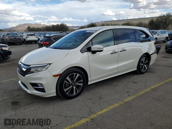 2018 Honda Odyssey Elite with VIN 5FNRL6H99JB066053, listed as a Copart auction lot 51963595 with 139,504 mi miles and Salvage Title. Bid and sale history available at carsss.com. Image 1.