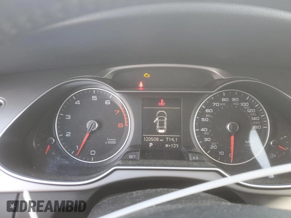 2014 Audi A4 Premium with VIN WAUBFAFL6EA080305, listed as a Copart auction lot 45357845 with 120,508 mi miles and Salvage Title. Bid and sale history available at carsss.com. Image 9.