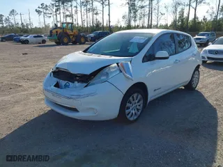 2015 Nissan LEAF SV with VIN 1N4AZ0CP7FC332890, listed as a IAAI auction lot 41632099 with 94,466 mi miles. Bid and sale history available at carsss.com. Image 2.