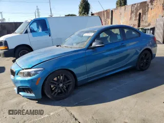 2021 BMW 2 Series M240i with VIN WBA2J5C04M7G65009, listed as a Copart auction lot 81797974 with 40,948 mi miles and Salvage Title. Bid and sale history available at carsss.com. Image 1.