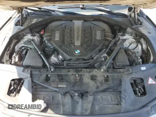 2013 BMW 7 Series 750Li with VIN WBAYE8C56DD132217, listed as a Copart auction lot 61976145 with 146,860 mi miles and Salvage title. Bid and sale history available at DreamBid. Image 11.