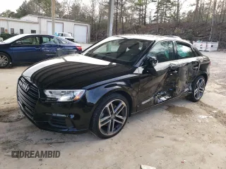 2020 Audi A3 Sedan Premium with VIN WAUAUGFF8LA000837, listed as a Copart auction lot 46434874 with 15,683 mi miles. Bid and sale history available at carsss.com. Image 1.