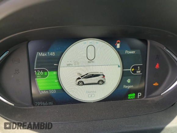 2017 Chevrolet Bolt EV Premier with VIN 1G1FX6S08H4186180, listed as a Copart auction lot 58431925 with 79,966 mi miles and Salvage title. Bid and sale history available at DreamBid. Image 9.