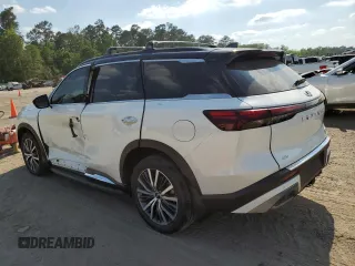 2023 Infiniti QX60 Autograph with VIN 5N1DL1HU3PC353763, listed as a Copart auction lot 52524745 with 25,541 mi miles and Salvage title. Bid and sale history available at DreamBid. Image 2.
