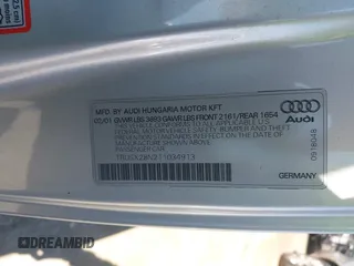 2001 Audi TT z VIN TRUSX28N211034913, wystawiony jako IAAI lot #41855142 z przebiegiem 122 354 mil mil oraz . Historia ofert i sprzedaży dostępna na DreamBid. Obrazek 9.