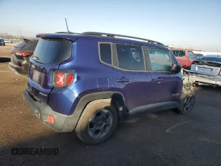 2018 Jeep Renegade Sport with VIN ZACCJAAB2JPG74971, listed as a Copart auction lot 89011285 with 59,086 mi miles and Salvage Title. Bid and sale history available at DreamBid. Image 3.