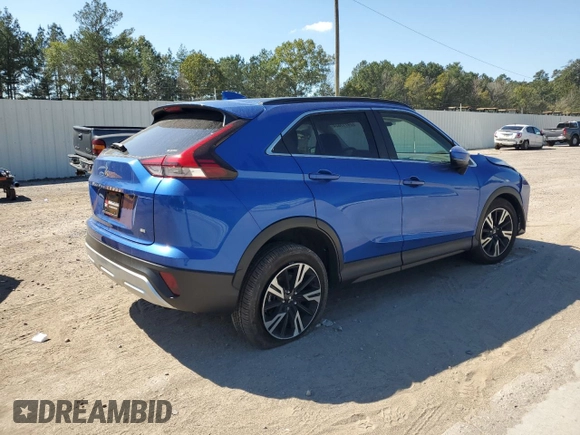 2024 Mitsubishi Eclipse Cross SE with VIN JA4ATWAA9RZ010745, listed as a Copart auction lot 74715824 with 4,165 mi miles and Salvage title. Bid and sale history available at DreamBid. Image 3.