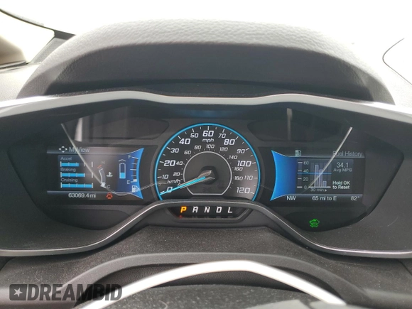 2015 Ford C-Max SE z VIN 1FADP5AU9FL121411, wystawiony jako Copart lot #56566515 z przebiegiem 63 069 mil mil oraz Czysty tytuł • Clean title. Historia ofert i sprzedaży dostępna na DreamBid. Obrazek 9.