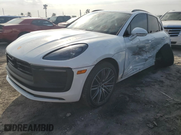 2023 Porsche Macan GTS with VIN WP1AF2A59PLB56053, listed as a Copart auction lot 76335744 with Not provided miles and Salvage title. Bid and sale history available at DreamBid. Image 1.