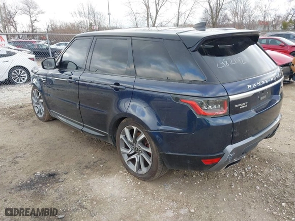 2019 Land Rover Range Rover Sport HSE with VIN SALWR2RVXKA824104, listed as a IAAI auction lot 41824189 with 97,826 mi miles. Bid and sale history available at carsss.com. Image 3.