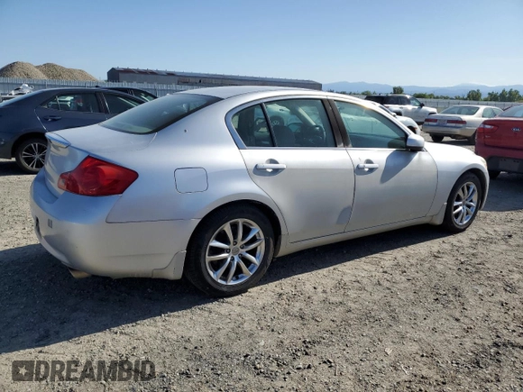 2007 Infiniti G35 Journey with VIN JNKBV61E47M704792, listed as a Copart auction lot 57452365 with Not Provided miles and Clean Title. Bid and sale history available at DreamBid. Image 3.