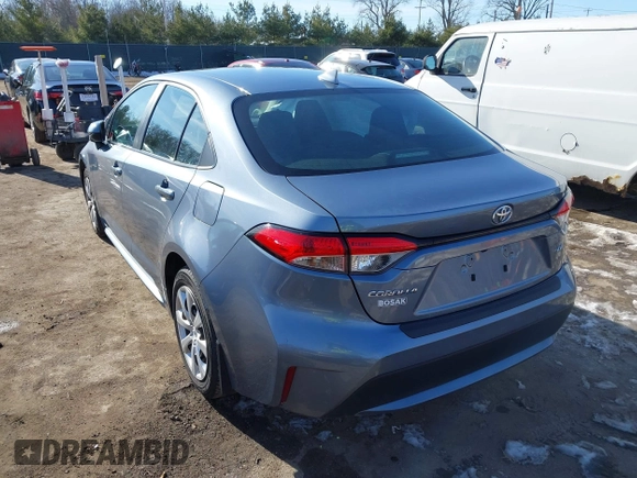 2022 Toyota Corolla LE with VIN 5YFEPMAE5NP370182, listed as a IAAI auction lot 41422744 with 78,474 mi miles. Bid and sale history available at carsss.com. Image 3.