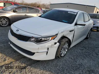 2016 Kia Optima LX with VIN 5XXGT4L35GG039212, listed as a Copart auction lot 48827305 with 155,611 mi miles and Salvage Title. Bid and sale history available at carsss.com. Image 1.