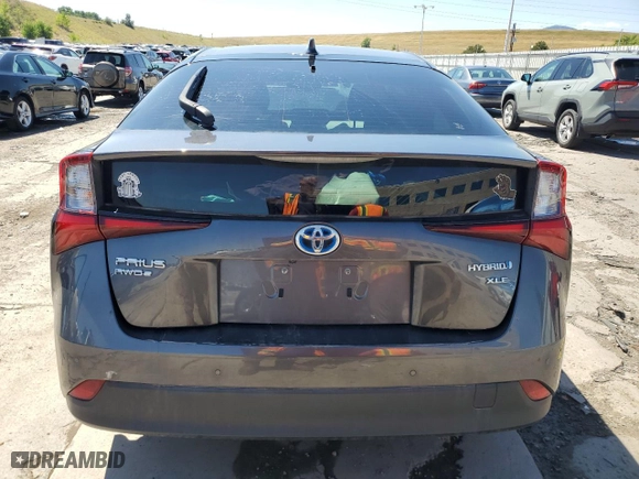 2022 Toyota Prius LE with VIN JTDL9MFU7N3037119, listed as a Copart auction lot 69156674 with 51,417 mi miles and Salvage Title. Bid and sale history available at carsss.com. Image 6.