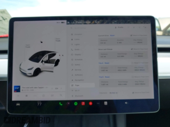 2021 Tesla Model Y Performance z VIN 5YJYGDEF7MF277769, wystawiony jako IAAI lot #42025157 z przebiegiem 28 522 mil mil oraz . Historia ofert i sprzedaży dostępna na DreamBid. Obrazek 7.