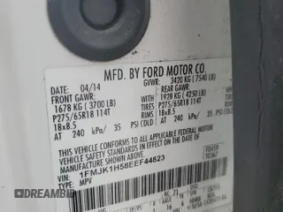 2014 Ford Expedition EL XLT with VIN 1FMJK1H58EEF44823, listed as a Copart auction lot 70856024 with 108,813 mi miles and Salvage Title. Bid and sale history available at carsss.com. Image 15.