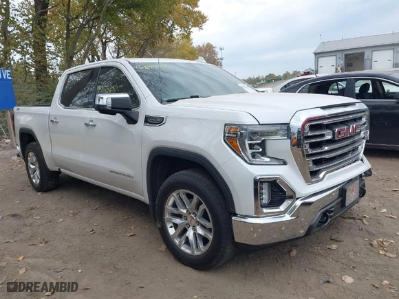 2019 GMC Sierra 1500 SLT with VIN 3GTU9DED3KG201853, listed as a IAAI auction lot 40678380 with 99,818 mi miles. Bid and sale history available at carsss.com. Image 1.