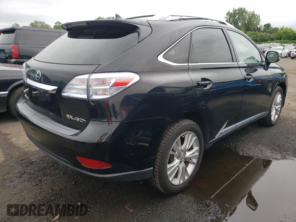 2010 Lexus RX 450h with VIN JTJBC1BA5A2402093, listed as a Copart auction lot 60424605 with 190,543 mi miles and Clean title. Bid and sale history available at DreamBid. Image 3.