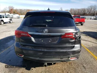 2016 Acura MDX w/Tech with VIN 5FRYD4H45GB001533, listed as a Copart auction lot 81962084 with 245,884 mi miles and Salvage Title. Bid and sale history available at carsss.com. Image 6.