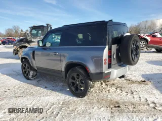 2023 Land Rover Defender S with VIN SALEJ6EX7P2243744, listed as a Copart auction lot 88471945 with 18,822 mi miles and Salvage title. Bid and sale history available at DreamBid. Image 2.