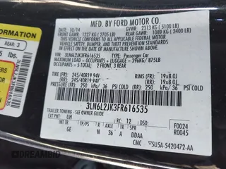 2015 Lincoln MKZ с VIN 3LN6L2JK3FR616535, выставлен на аукционе IAAI как лот 41898478 с пробегом Не указан миль и . История ставок и продаж доступна на DreamBid. Изображение 9.