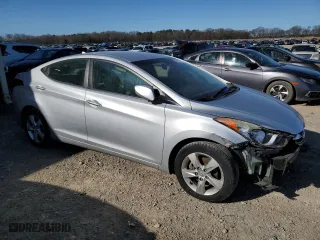 2011 Hyundai Elantra GLS PZEV with VIN 5NPDH4AE7BH048581, listed as a Copart auction lot 46663575 with 95,146 mi miles and Salvage Title. Bid and sale history available at carsss.com. Image 4.