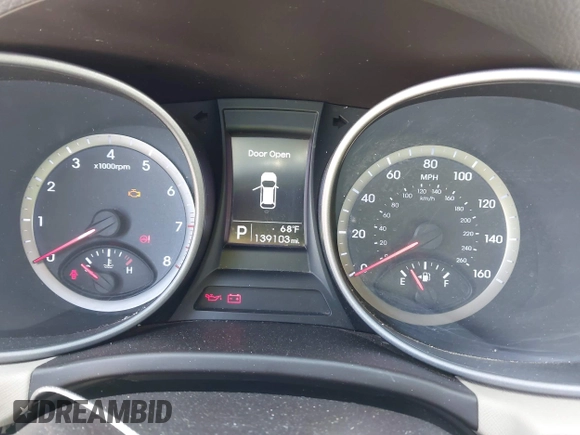 2014 Hyundai Santa Fe with VIN 5XYZUDLB9EG169614, listed as a IAAI auction lot 42208166 with 139,103 mi miles and . Bid and sale history available at DreamBid. Image 7.
