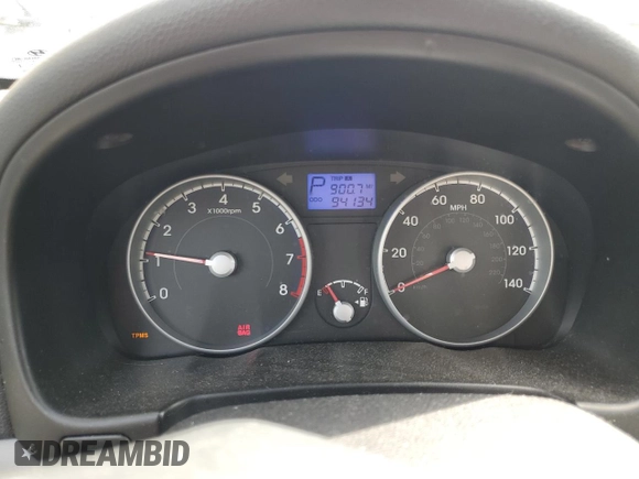 2010 Hyundai Accent GLS with VIN KMHCN4ACXAU431899, listed as a Copart auction lot 48308295 with 94,134 mi miles and Salvage Title. Bid and sale history available at carsss.com. Image 9.