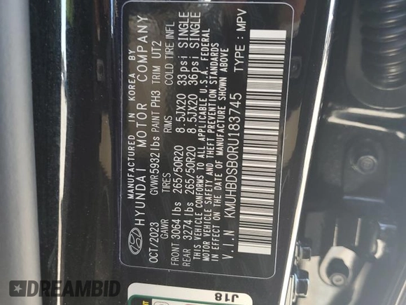 2024 Genesis GV80 z VIN KMUHBDSB0RU183745, wystawiony jako Copart lot #48867175 z przebiegiem 5 610 mil mil oraz Nie do naprawy • Non repairable. Historia ofert i sprzedaży dostępna na DreamBid. Obrazek 13.