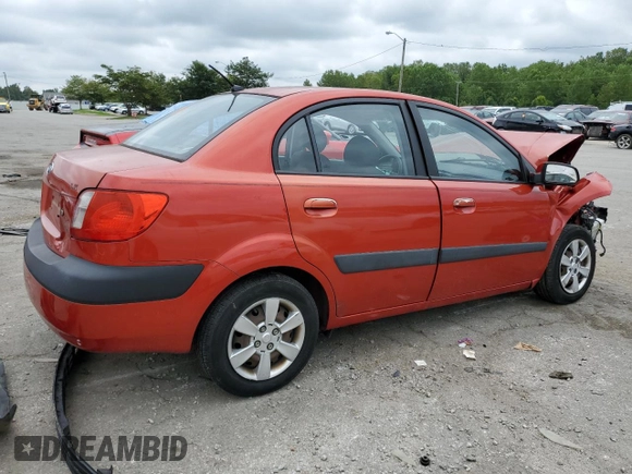 2007 Kia Rio LX with VIN KNADE123376248277, listed as a Copart auction lot 66108224 with 117,618 mi miles and Salvage Title. Bid and sale history available at carsss.com. Image 3.