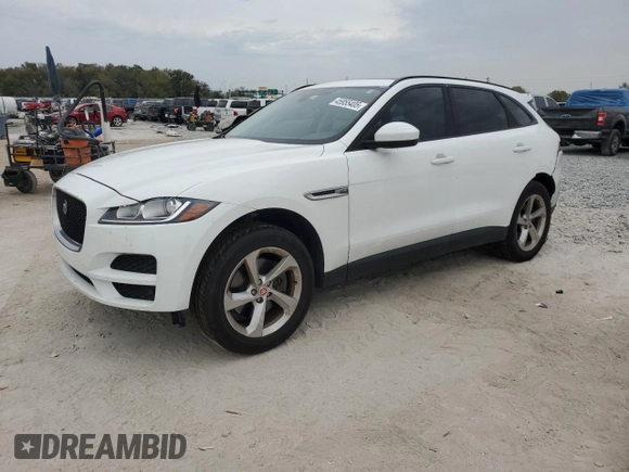 2017 Jaguar F-Pace 35t Premium with VIN SADCJ2BVXHA098074, listed as a Copart auction lot 45955405 with 132,337 mi miles and Salvage Title. Bid and sale history available at DreamBid. Image 1.