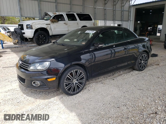 2013 Volkswagen Eos Komfort with VIN WVWBW8AH1DV001953, listed as a Copart auction lot 54167185 with 118,696 mi miles and Clean Title. Bid and sale history available at DreamBid. Image 1.