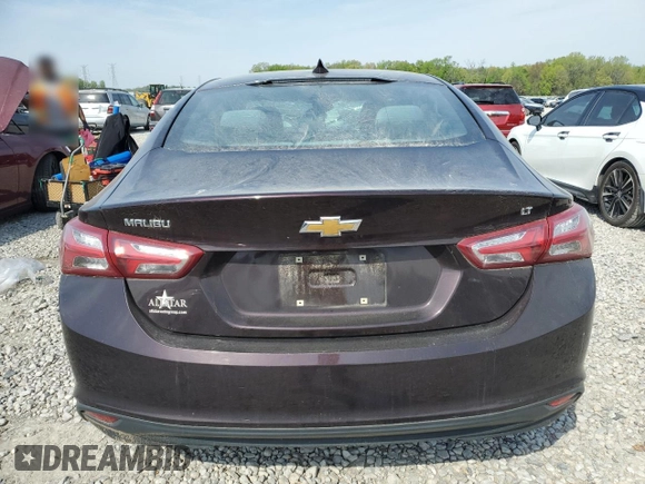 2020 Chevrolet Malibu LT with VIN 1G1ZD5ST6LF072895, listed as a Copart auction lot 52492195 with 0 mi miles and Salvage Title. Bid and sale history available at carsss.com. Image 6.