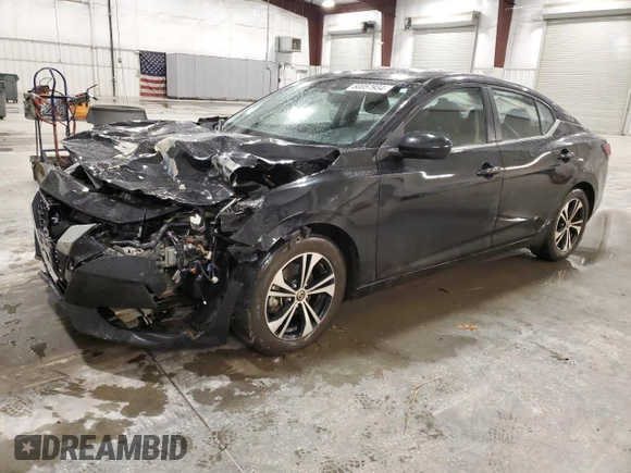 2021 Nissan Sentra SV z VIN 3N1AB8CV4MY279598, wystawiony jako Copart lot #80057934 z przebiegiem 75 208 mil mil oraz Szkoda całkowita • Salvage title. Historia ofert i sprzedaży dostępna na DreamBid. Obrazek 1.