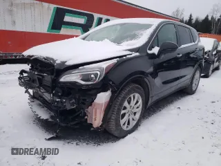 2019 Buick Envision Essence with VIN LRBFX1SA7KD025571, listed as a Copart auction lot 48222975 with 56,328 mi miles and Salvage Title. Bid and sale history available at DreamBid. Image 1.