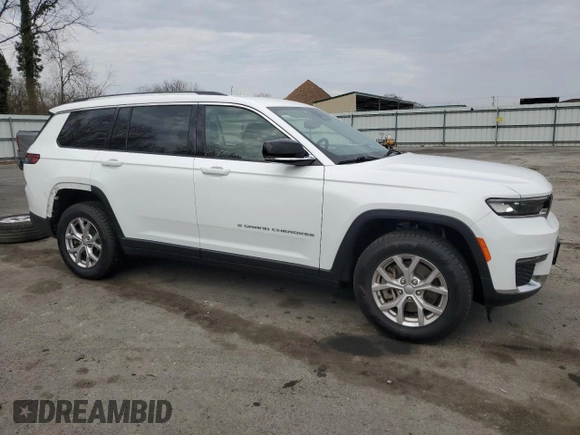 2021 Jeep Grand Cherokee Limited with VIN 1C4RJKBG5M8158853, listed as a Copart auction lot 51204005 with 26,280 mi miles and Salvage Title. Bid and sale history available at DreamBid. Image 4.